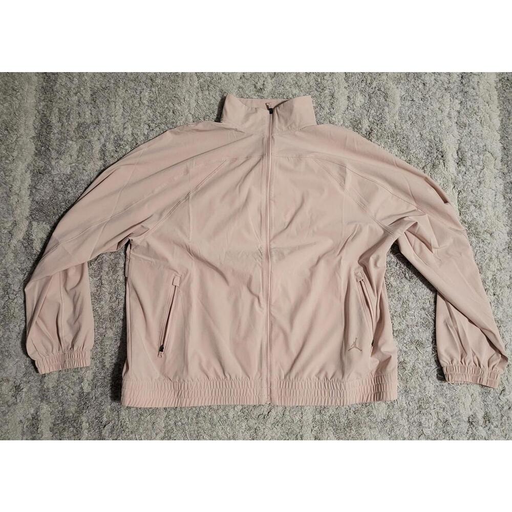 Jordan Sport Dri-Fit Woven Jacket Beige Full Zip Windbreaker Sz M FN5143-207